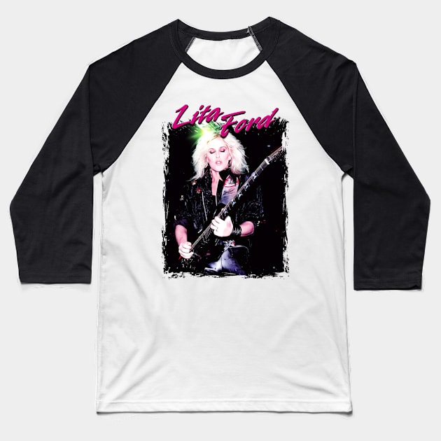 Rock woman_musician_8 Baseball T-Shirt by Press Play Ent